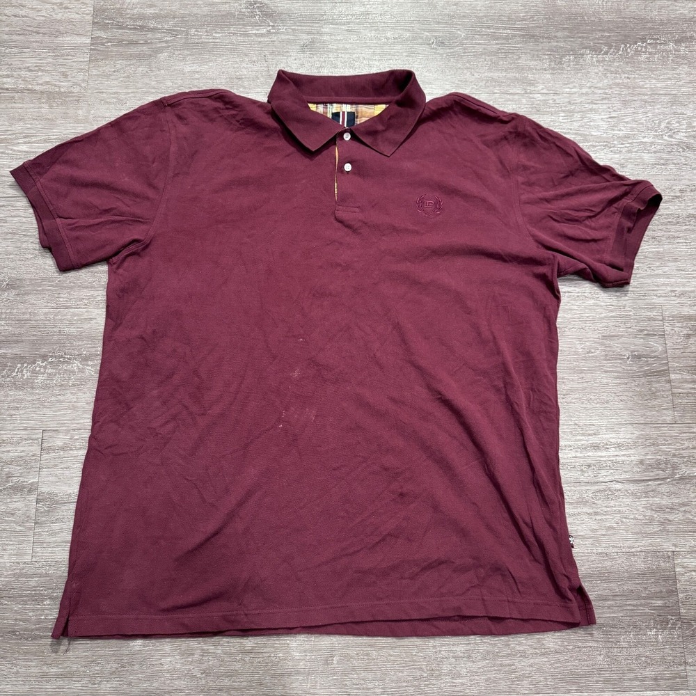 Phat Farm Polo Shirt Mens 4x Red Rugby Preppy Logo Front Casual Classiccore Y2K